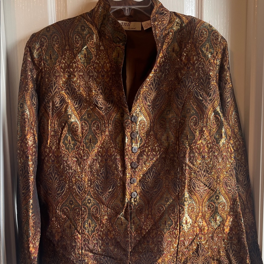 Anu Paisley Brocade Blazer - Picture 4 of 8